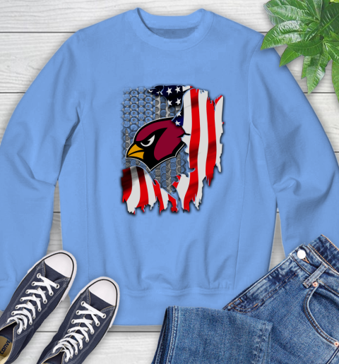 Arizona Cardinals NFL Football American Flag Sweatshirt 11