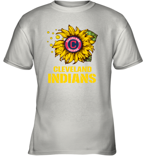 Cleveland Indians Sunflower MLB Baseball Youth T-Shirt