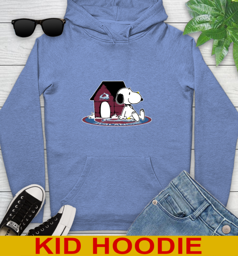 NHL Hockey Colorado Avalanche Snoopy The Peanuts Movie Shirt Youth Hoodie 12