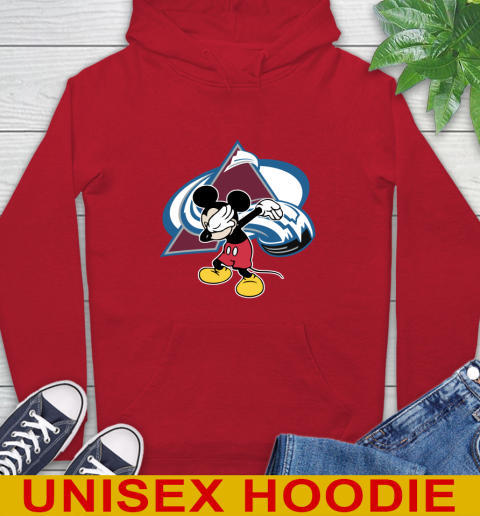 Colorado Avalanche NHL Hockey Dabbing Mickey Disney Sports Hoodie 10