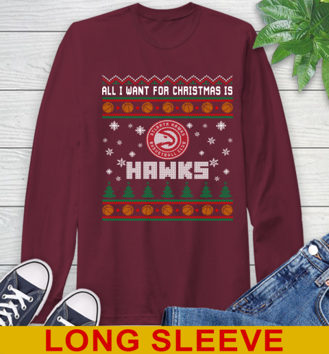 NBA All I Want For Christmas Is Atlanta Hawks Basketball Sports 61