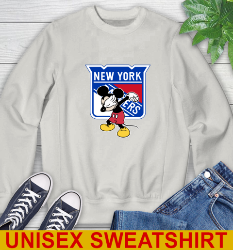 New York Rangers NHL Hockey Dabbing Mickey Disney Sports Sweatshirt 12