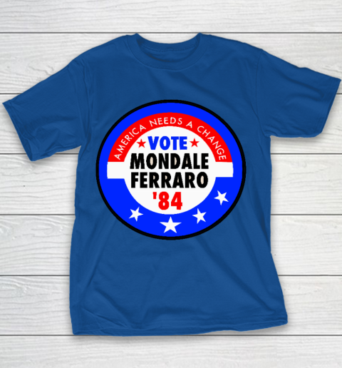 Walter Mondale and Geraldine Ferraro Campaign Button Youth T-Shirt 6