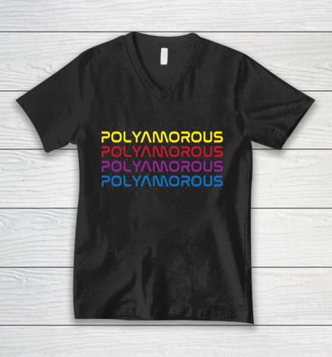 Love  Polyamorous  Colorful  Autism Awareness  Commitment V-Neck T-Shirt