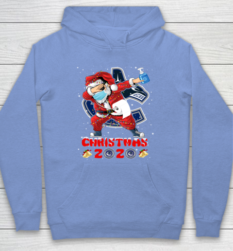 Vancouver Canucks Funny Santa Claus Dabbing Christmas 2020 NHL Hoodie 8