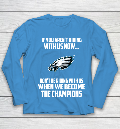 NFL Philadelphia Eagles Football We Become The Champions Youth Long Sleeve 5
