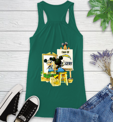 NFL Football Los Angeles Chargers Mickey Drawing Shirt 40