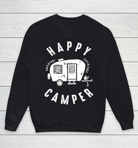 Happy Camping Camper Trailer W Youth Sweatshirt