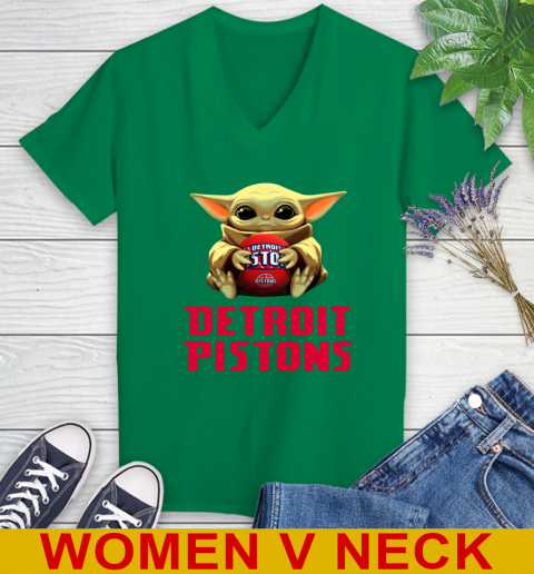 NBA Basketball Detroit Pistons Star Wars Baby Yoda Shirt 82