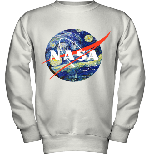 Van Gogh Starry Night Nasa Youth Sweatshirt