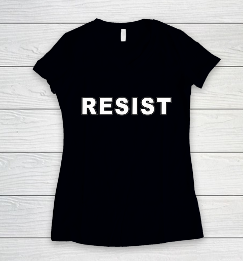 RESIST Women's V-Neck T-Shirt