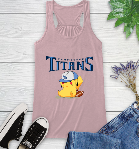 NFL Pikachu Football Tennessee Titans Racerback Tank 11