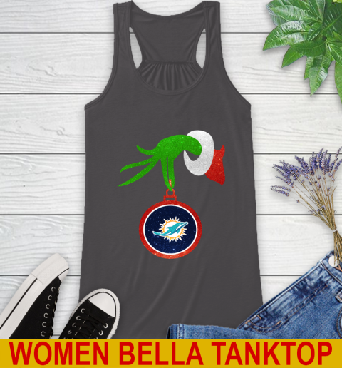 Miami Dolphins Grinch Merry Christmas NFL Football Racerback Tank 12