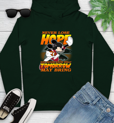 Atlanta Falcons NFL Football Mickey Disney Never Lose Hope (1) Youth Hoodie 14