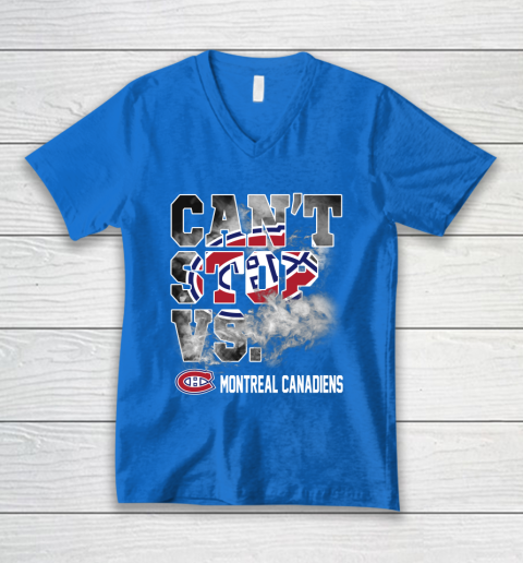 NHL Montreal Canadiens Hockey Can't Stop Vs V-Neck T-Shirt 5