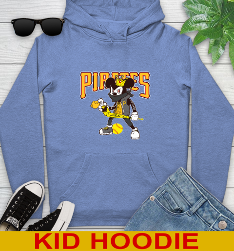 Pittsburgh Pirates MLB Baseball Mickey Peace Sign Sports Youth Hoodie 12