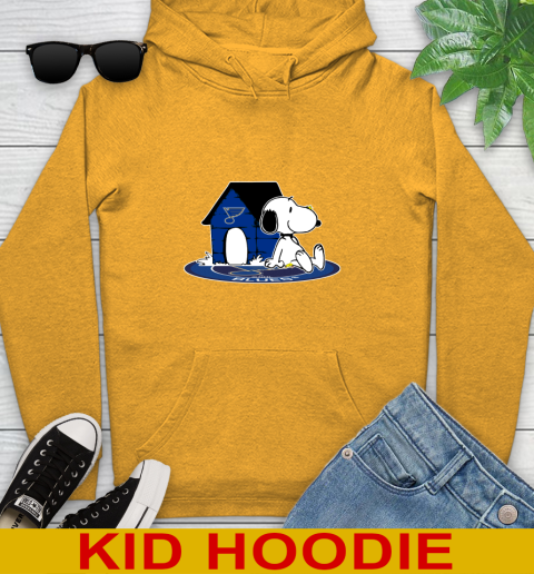 NHL Hockey St.Louis Blues Snoopy The Peanuts Movie Shirt Youth Hoodie 3