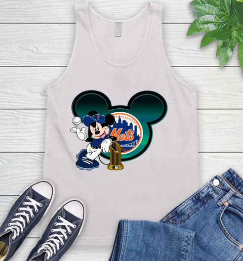 MLB New York Mets The Commissioner's Trophy Mickey Mouse Disney Tank Top