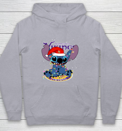 Minnesota Vikings NFL Football noel stitch Christmas Youth Hoodie 4