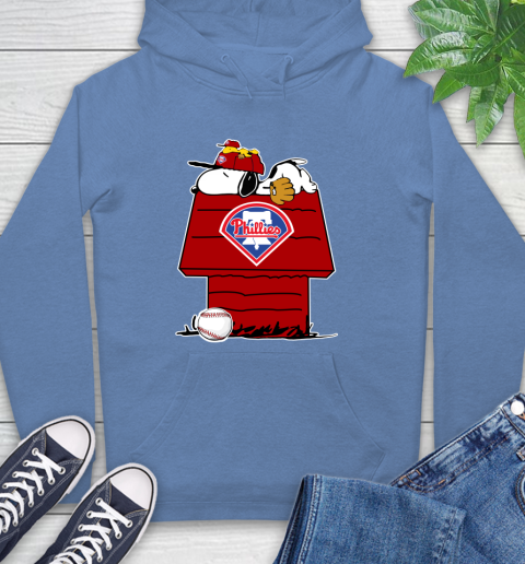 MLB Philadelphia Phillies Snoopy Woodstock The Peanuts Movie Baseball T Shirt_000 Hoodie 11