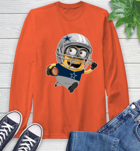 NFL Dallas Cowboys Minions Disney Football Sports Long Sleeve T-Shirt 5