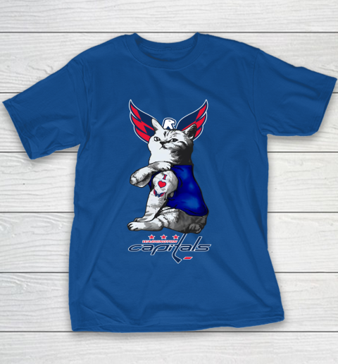 NHL My Cat Loves Washington Capitals Hockey Youth T-Shirt 6