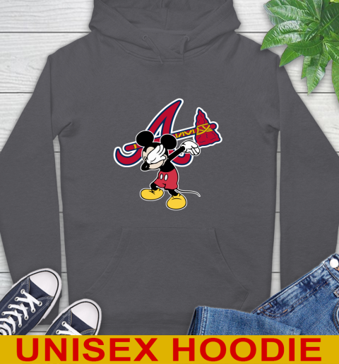Atlanta Braves MLB Baseball Dabbing Mickey Disney Sports Hoodie 7