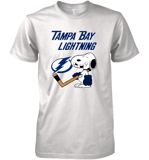 Tampa Bay Lightning Ice Hockey Broken Teeth Snoopy NHL Premium Men's T-Shirt