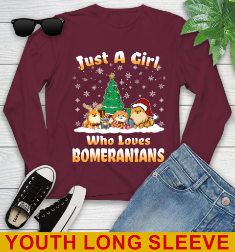 Christmas Just a girl who love pomeranians dog pet lover 122