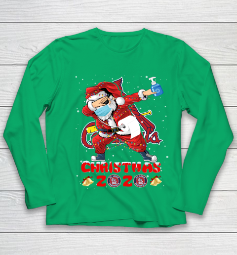 St.Louis Cardinals Funny Santa Claus Dabbing Christmas 2020 MLB Youth Long Sleeve 4