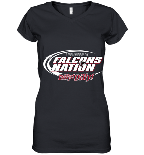 A True Friend Of The Falcons Nation Women's V-Neck T-Shirt