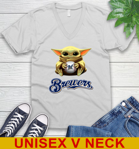 MLB Baseball Milwaukee Brewers Star Wars Baby Yoda Shirt 49