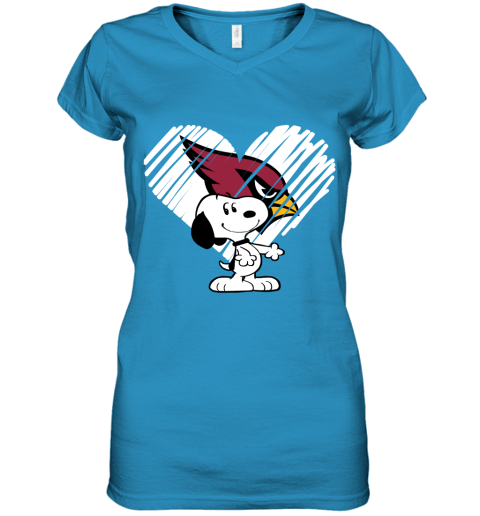 plv8 happy christmas with arizona cardinals snoopy women v neck t shirt 39 front sapphire