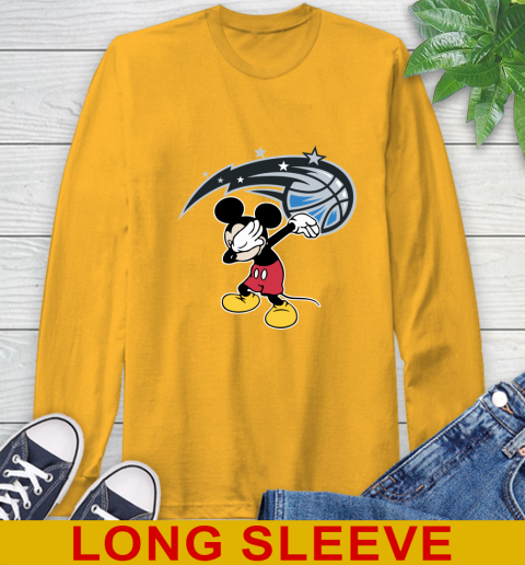 Orlando Magic NBA Basketball Dabbing Mickey Disney Sports Long Sleeve T-Shirt 3