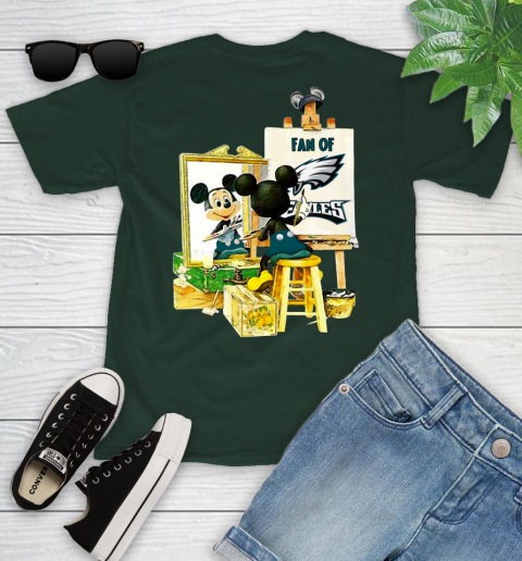 NFL Football Philadelphia Eagles Mickey Drawing Shirt 97
