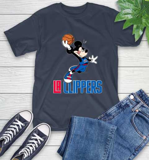 NBA Basketball LA Clippers Cheerful Mickey Mouse Shirt T-Shirt 4