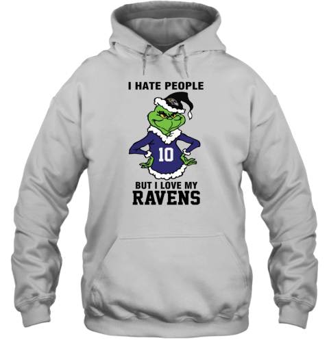 I Hate People But I Love My Ravens Baltimore Ravens NFL Teams Hoodie
