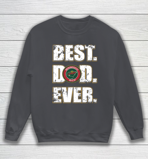 NHL Minnesota Wild Hockey Best Dad Ever Family Shirt Sweatshirt - Image 5