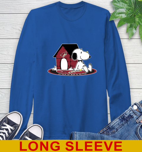 NHL Hockey Arizona Coyotes Snoopy The Peanuts Movie Shirt Long Sleeve T-Shirt 9