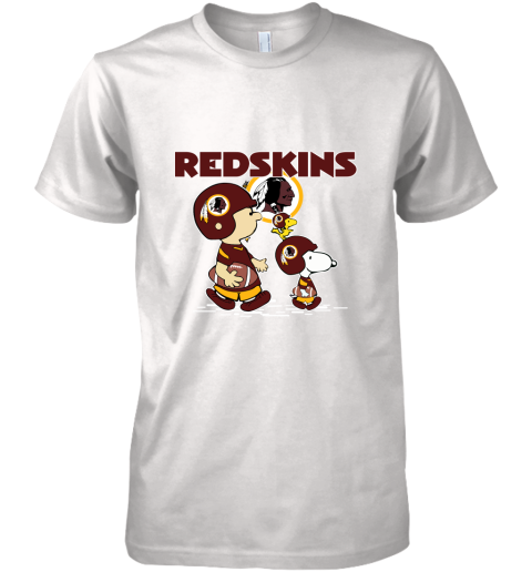 Washington Redskins Let's Play Football Together Snoopy NFL Shirts Premium Men's T-Shirt