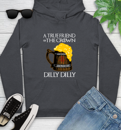 NBA Houston Rockets A True Friend Of The Crown Game Of Thrones Beer Dilly Dilly Basketball Youth Hoodie 10