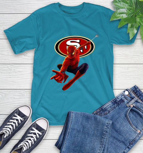 NFL Spider Man Avengers Endgame Football San Francisco 49ers T-Shirt 8