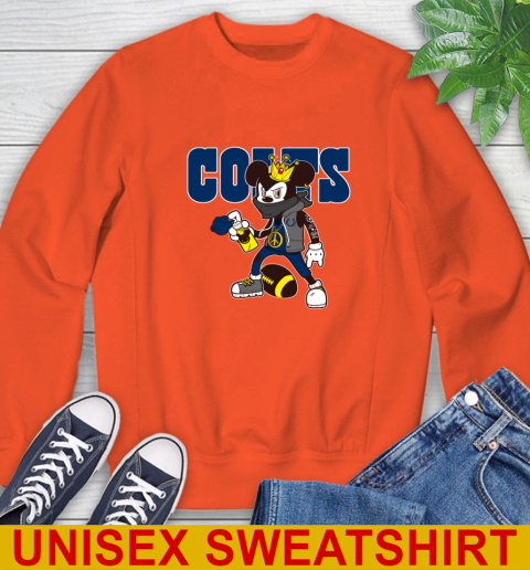 Indianapolis Colts NFL Football Mickey Peace Sign Sports Sweatshirt 4