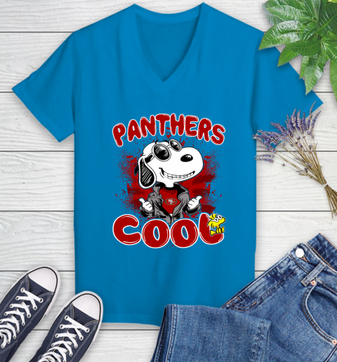 NFL Football San Francisco 49ers Cool Snoopy Shirt Women's V-Neck T-Shirt 5