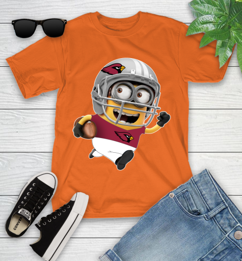 NFL Arizona Cardinals Minions Disney Football Sports Youth T-Shirt 7