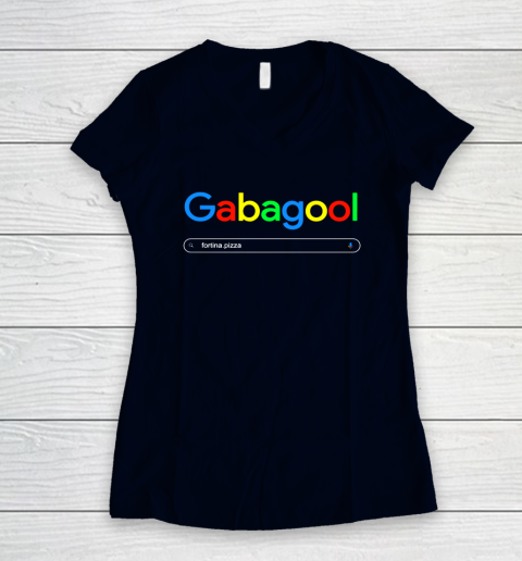 Gabagool Google Women's V-Neck T-Shirt 2