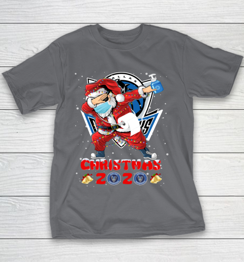 Dallas Mavericks Funny Santa Claus Dabbing Christmas 2020 NBA Youth T-Shirt 5