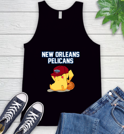 NBA Pikachu Basketball Sports New Orleans Pelicans Tank Top 2