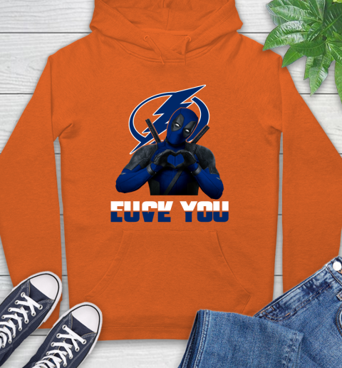 NHL Tampa Bay Lightning Deadpool Love You Fuck You Hockey Sports Hoodie 4