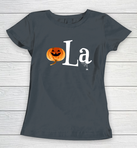 Comma La Funny Kamala Harris Halloween Pumpkin Women's T-Shirt 3